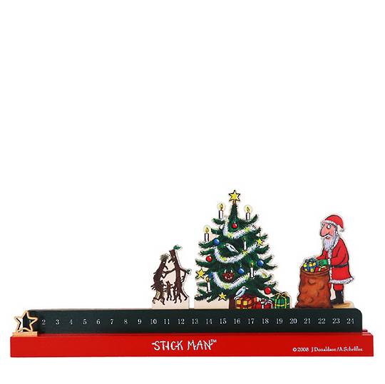 Wood Advent Calendar, Stickman 35cm *ETA Nov